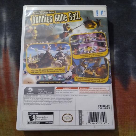 Rayman Raving Rabbids Game For Wii - Picture 2 of 4